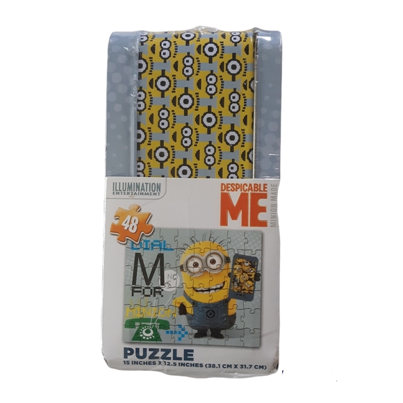 Minion Lunch Box Dial M for Minion Puzzle 48pc New - Picture 2 of 3